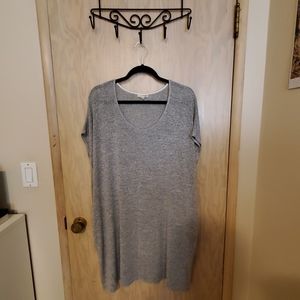Aritzia Lorelei Grey Knit Tshirt Dress
